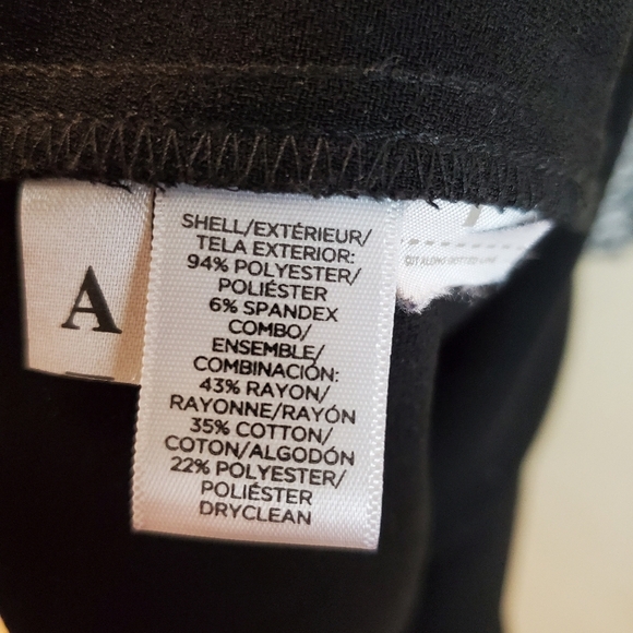 Ann Taylor LOFT Black Textured Tweed Shift Professional Career Dress - Picture 6 of 6